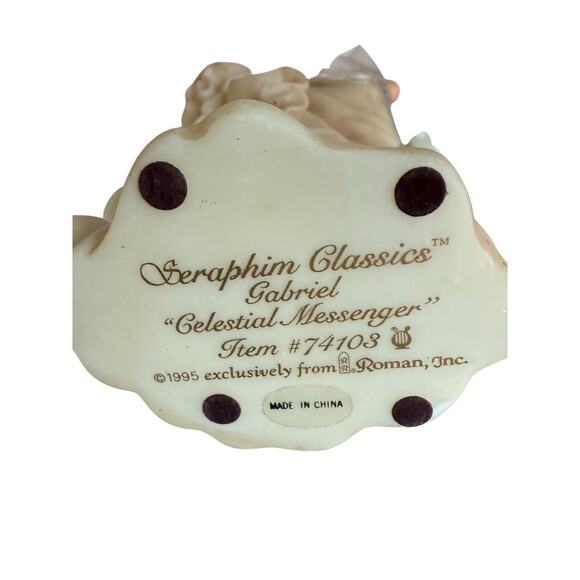 Vintage Seraphim Classics Gabriel Angel Figurine #74103 NIB celestial messenger - Picture 3 of 5